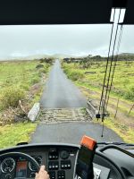 unterwegs - unserem Busfahrer ist kein Weg zu eng