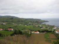 Blick über die Insel Faial