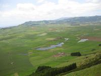 Blick von der Serra do Cume über Terceira