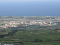 Blick auf den Flughafen von Terceira