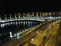 Ponta Delgada - Fähr- und Kreuzfahrtterminal am Abend