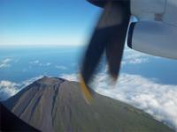 Irgendwann muss man auch wieder zurück fliegen - Blick auf den Pico