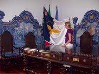 Ribeira Grande - Flagge der Azoren