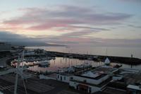 Blick über die Marina von Ponta Delgada