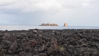 Blick von Pico über die Lavafelsen