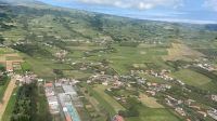 Weiterflug  - Blick auf die Insel Faial