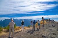 Blick auf Pico Ruivo und Pico do Arieiro