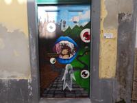 Funchal - bemalte Haustür in der Rua Santa Maria