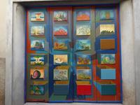 Funchal - bemalte Haustür in der Rua Santa Maria