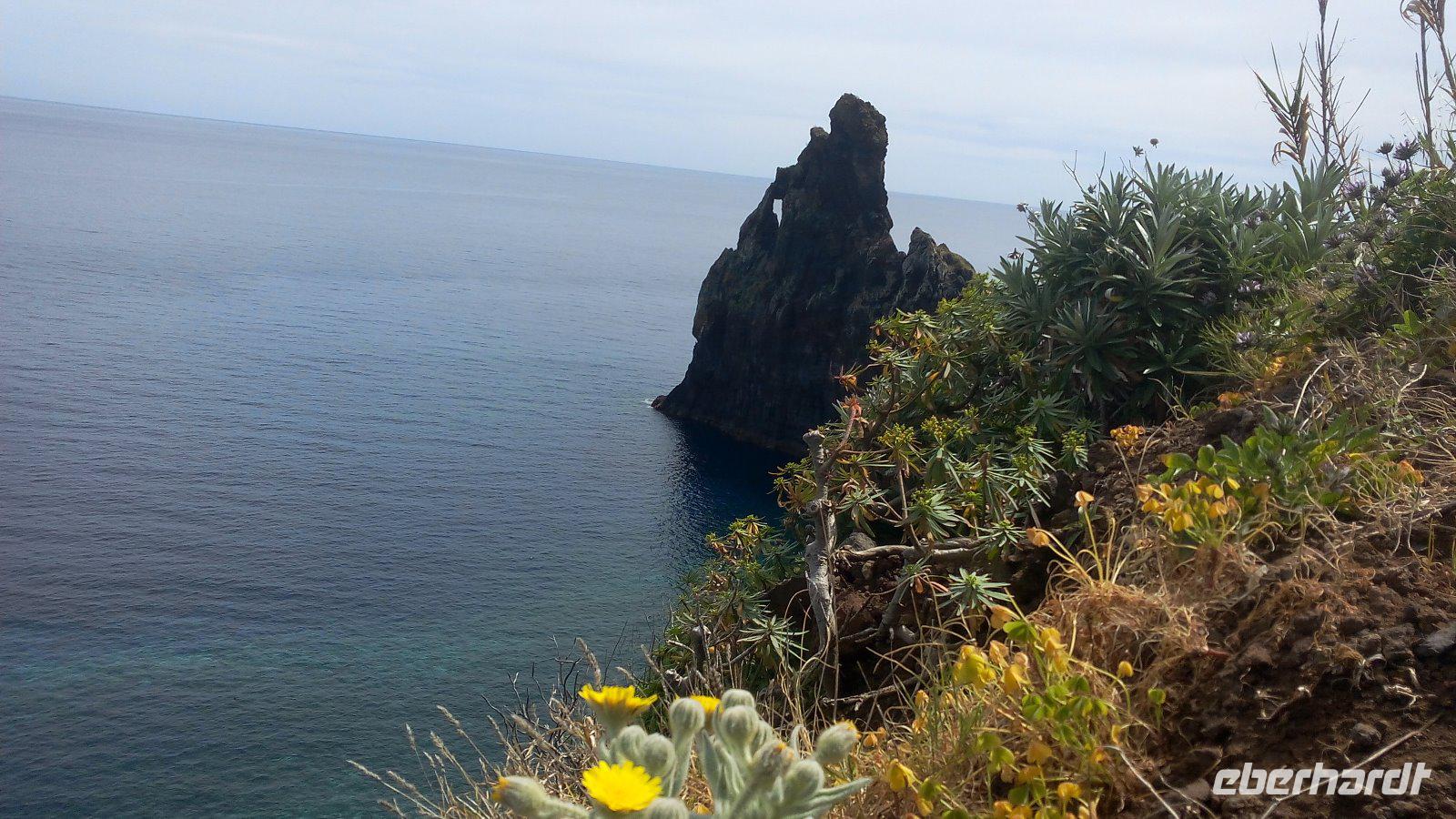 Ribeira da Janela, Blick auf Felsenfenster