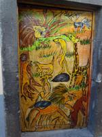 verzierte Türen in der 