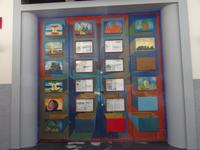 verzierte Türen in der 