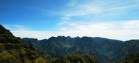 Blick auf die drei höchsten Berge Madeiras