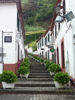 Eine Gasse in Sao Vicente