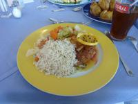 Degenfisch mit Banane