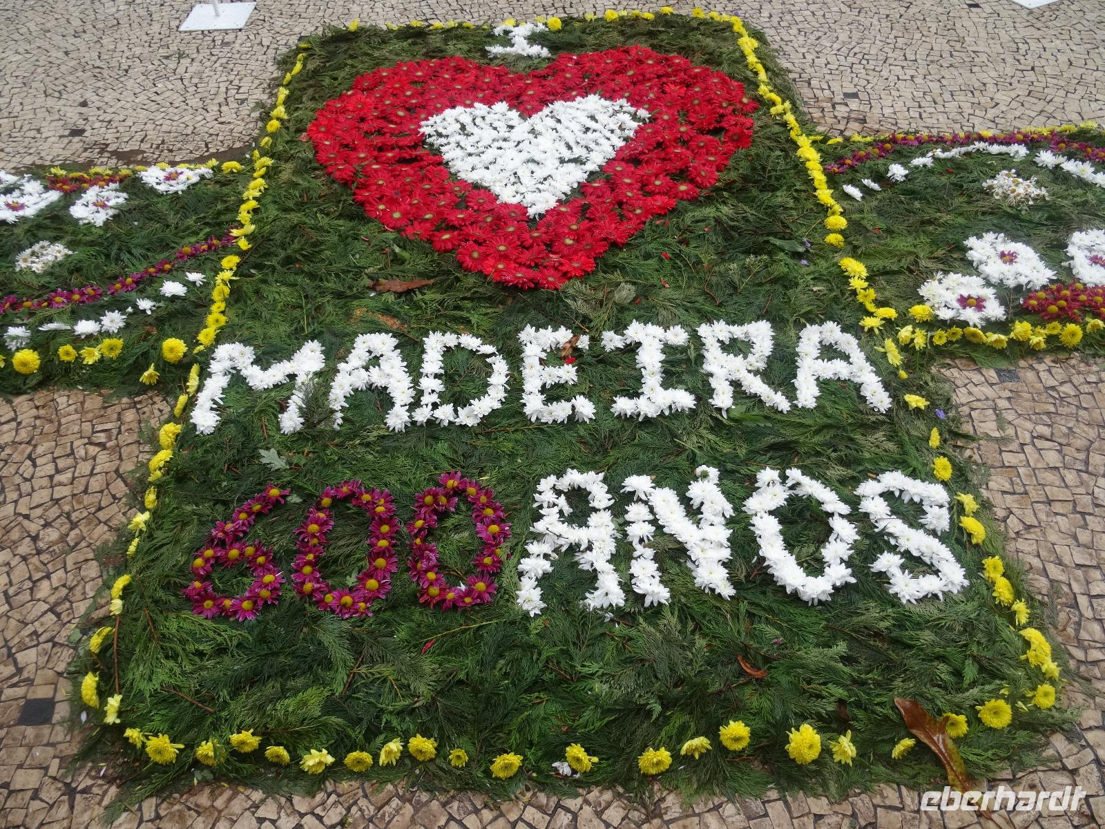 Funchal - Blumenteppiche anlässlich des Blumenfestes