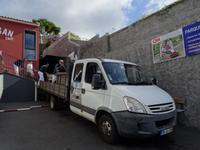 Transport der Korbschlitten