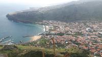 Pico Facho - Blick über Machico zum Flughafen...