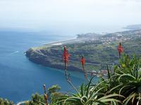 Blick auf die Landebahn von Madeira