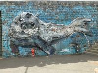 In Câmara de Lobos erinnert ein Wandrelief an die frühere Robbenkolonie