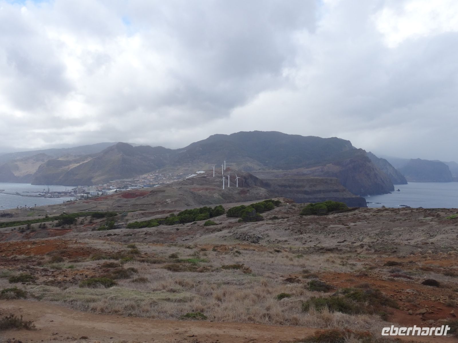 Blick auf die engste Stelle der Insel 
