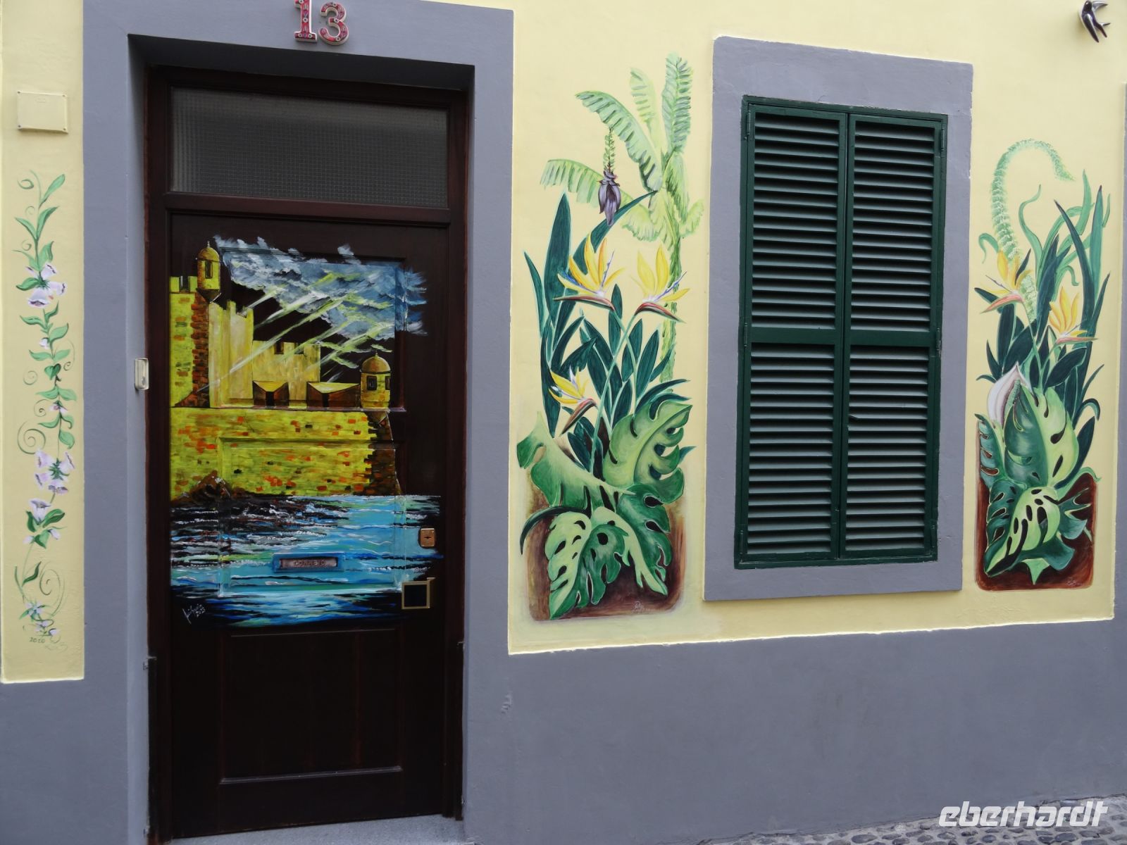Funchal, Rua Santa Maria - bemalte Türen