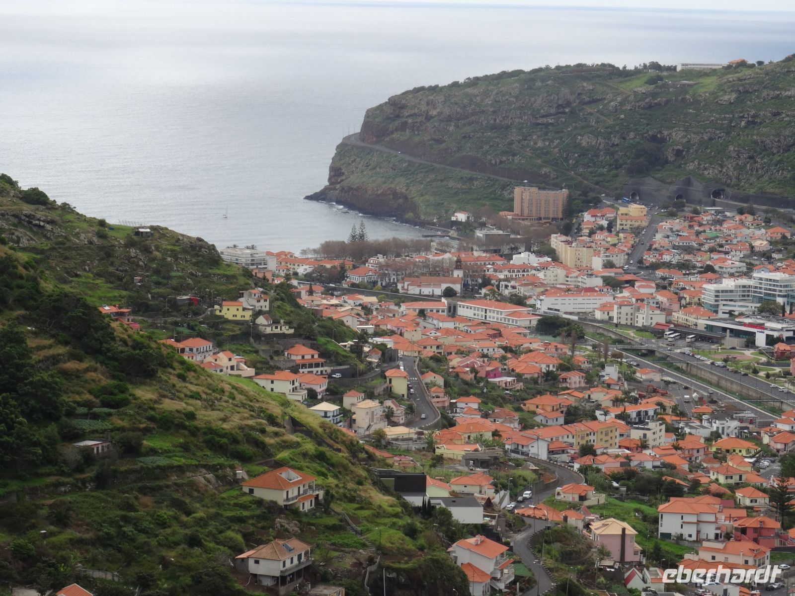 Levada Wanderung - Blick auf die Bucht von Machico