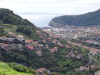 Levada Wanderung - ein letzter Blick auf die Bucht von Machico