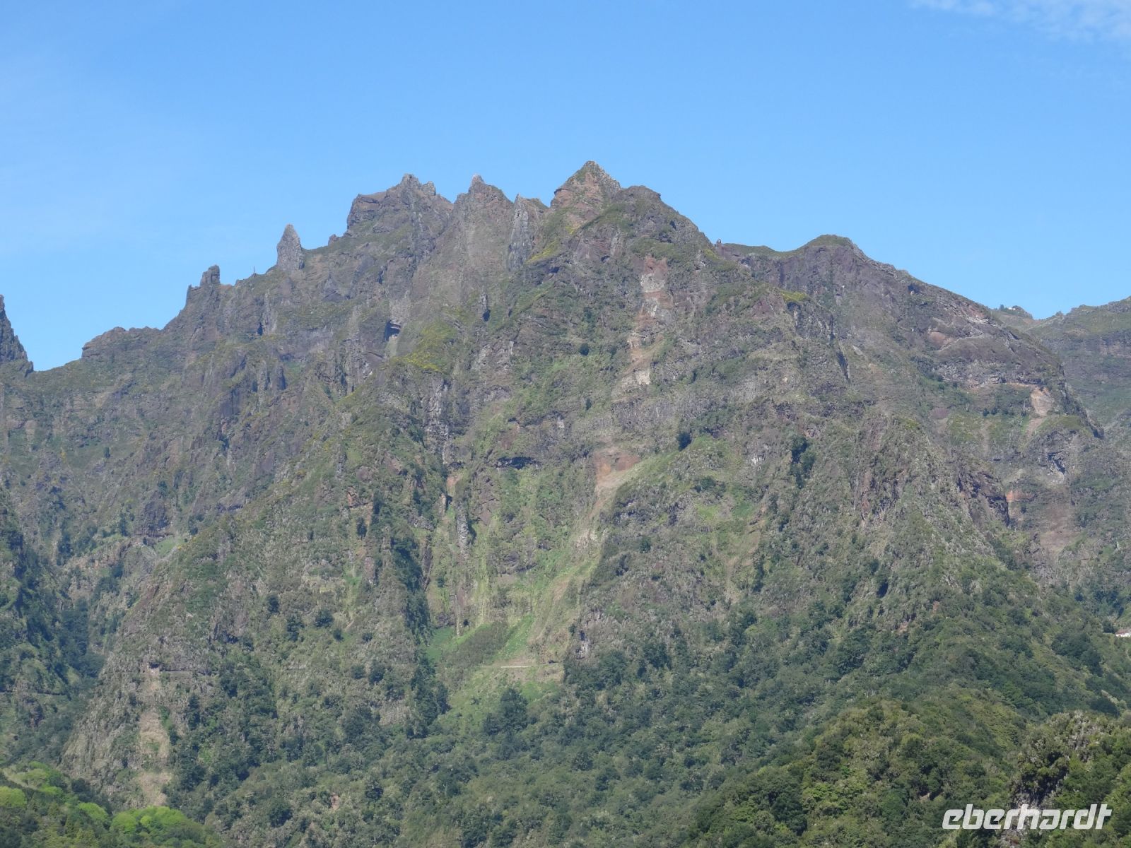 Aussichtspunkt Balcoes mit Blick auf die höchsten Berge Madeiras