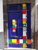 Funchal - bemalte Türen in der Rua de Santa Maria