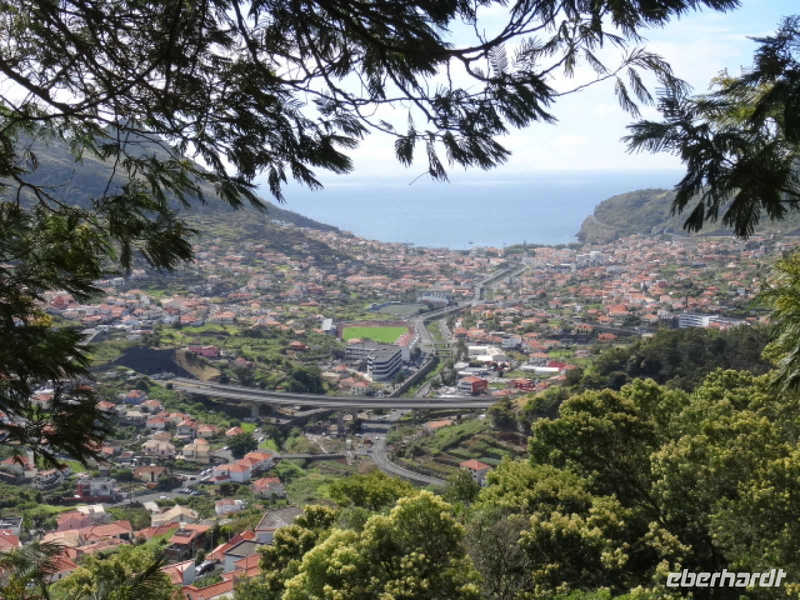 Levada Wanderung - Blick auf die Bucht von Machico