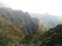 Landschaften von Pico Arieiro etwa im Nebel