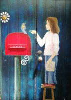 Santa-Maria-Strasse - die bemalte Türen