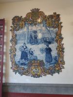 Kachelbild am Eingang Markthalle