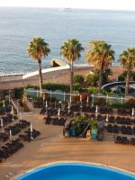 Blick vom Zimmer auf Hotelanlage