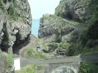 die alte Küstenstraße auf dem Wag nach Sao Vicente