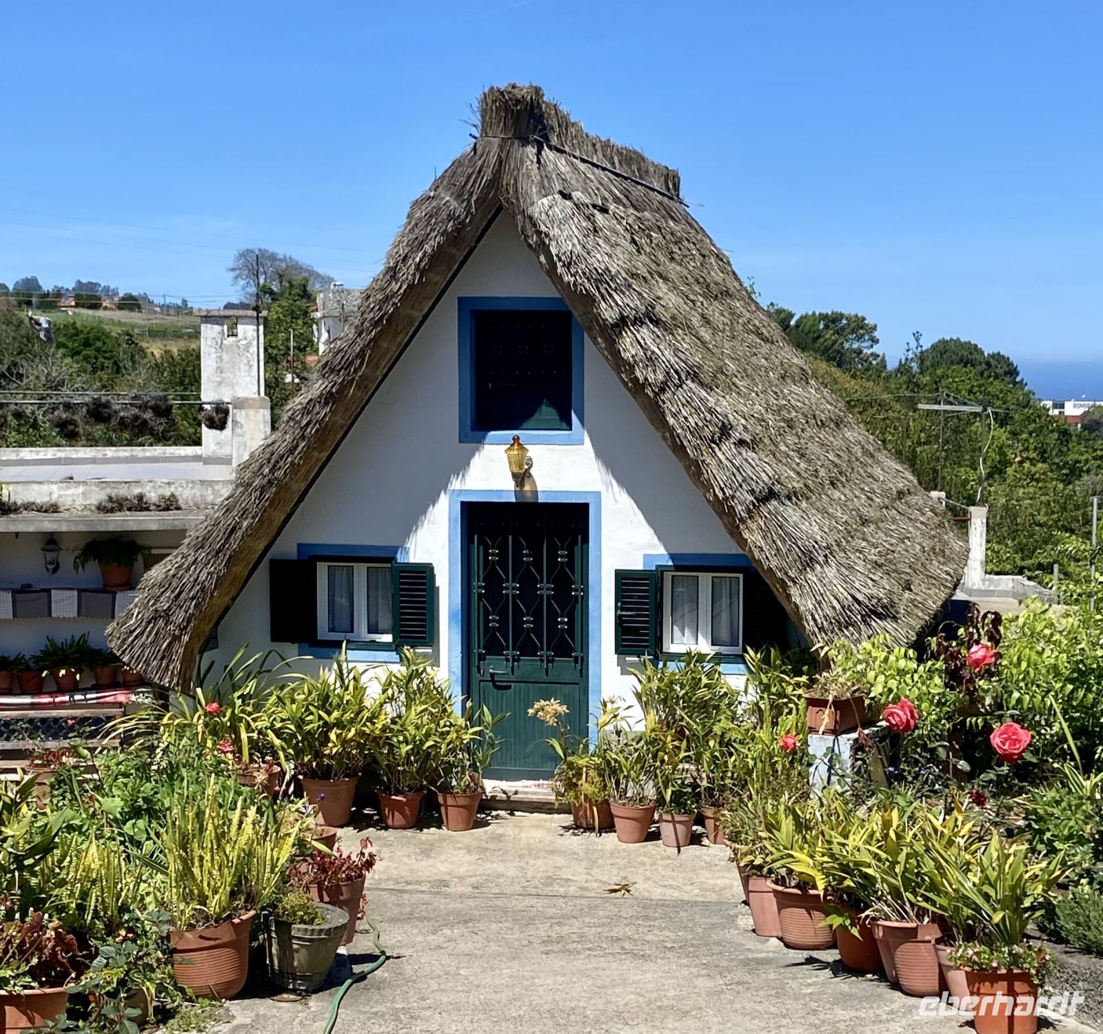 Strohgedecktes Haus in Santana
