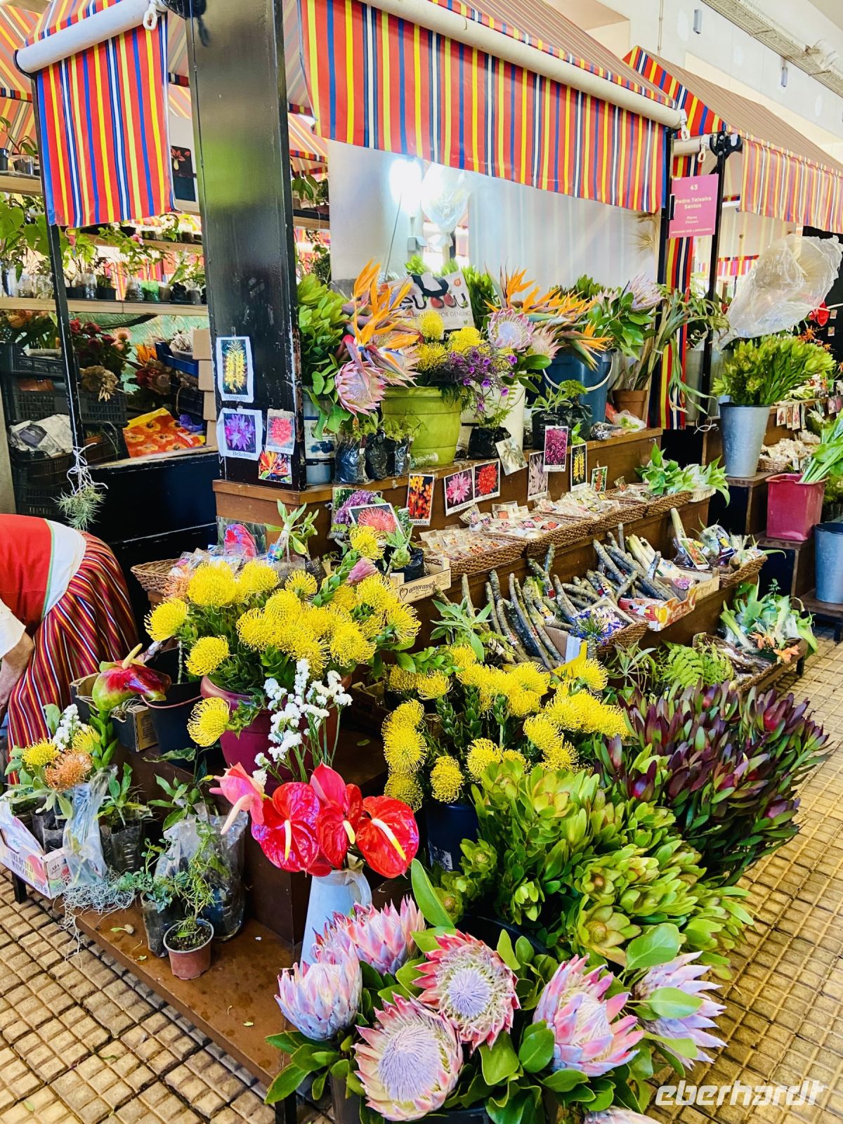 Blumenstand Markthalle Funchal