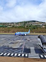 Blick von der Dachterrasse am Flughafen