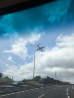 Aussicht aus dem Reisebus 