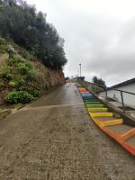 Heute ohne Regenbogen, aber mit Regenbogentreppe in Santana &ndash; &copy; Simone Willner (Eberhardt TRAVEL)