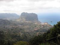 Blick zum Adlerfelsen vom Portela Pass