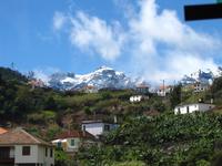 Schneebedeckte Berge auf Madeira