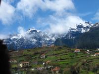 Schneebedeckte Berge auf Madeira