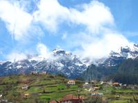 Schneebedeckte Berge auf Madeira