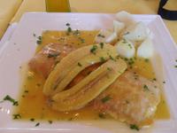 der berühmte Degenfisch mit Banane