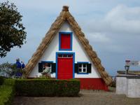 strohgedeckte Häuser in Santana