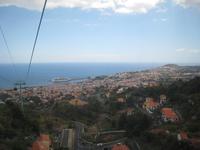 Blick von der Seilbahn auf Funchal