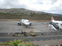 und endlich kommt unser Flugzeug für den Heimflug