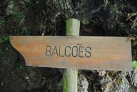 Wegweiser zum Aussichtspunkt Balcoes